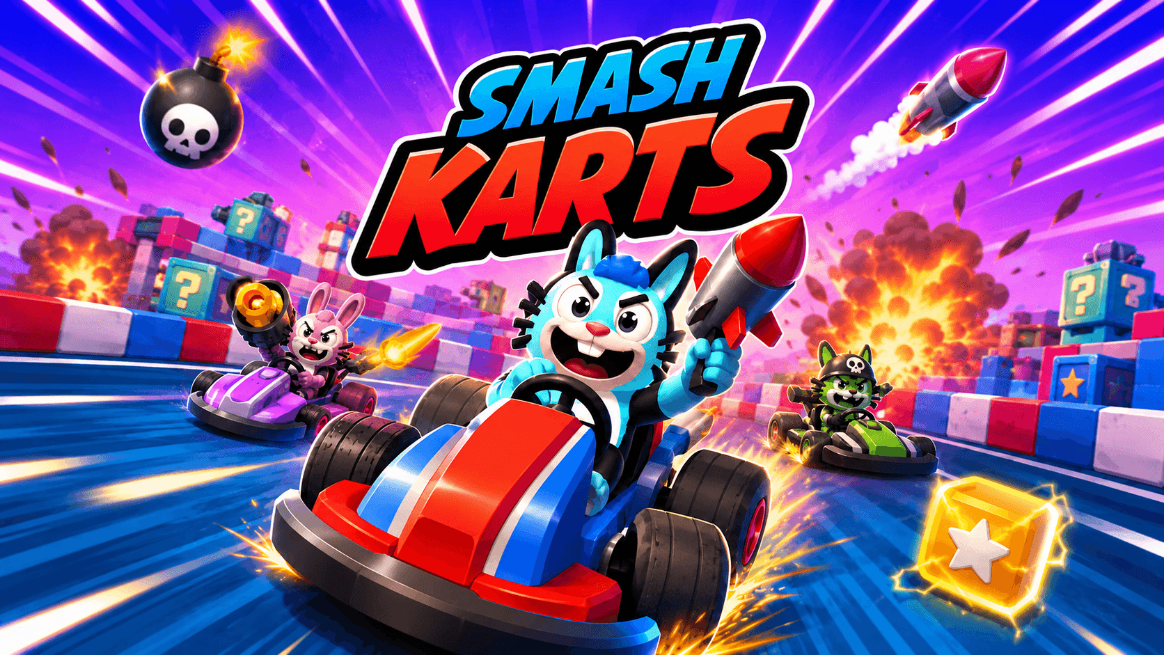 Smash Karts — free online io game on Glaze Games